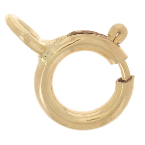 Chiusura a molla anello chuiso mm. 5 in Gold filled x1