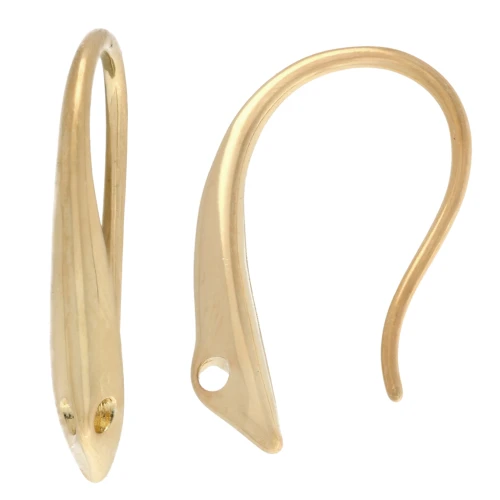 Ganci per orecchie da 16 mm - Placcato oro 3 micron x2
