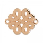 Separatore celtico 2 anelli 17 mm dorato rose x1|raw }}