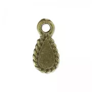 Ciondoli gocce 11.5 mm bronze x4