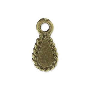 Ciondoli gocce 11.5 mm bronze x4
