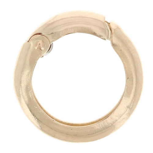 Chiusura a moschettone rotonda da 10 mm - Gold filled x1