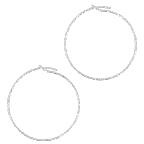 Orecchini a cerchio da 20 mm - Argento 925 x2