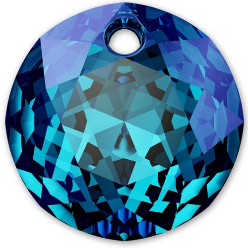 PureCrystal 6430 Ciondolo da 8 mm - Cristallo blu bermuda x72
