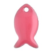 Zecchini in metallo e resina epossidica 14x8 mm - Corallo rosa x6|raw }}