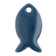 Zecchini in metallo e resina epossidica 14x8 mm - Petrolio x6