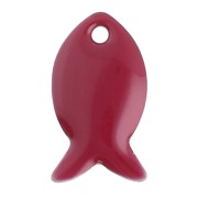 Zecchini in metallo e resina epossidica 14x8 mm - Rosso scuro x6|raw }}