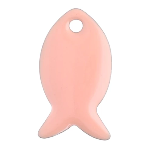 Zecchini in metallo e resina epossidica 14x8 mm - Rosa chiaro x6