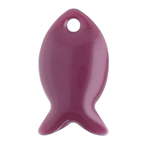 Zecchini in metallo e resina epossidica 14x8 mm - Lilla x6