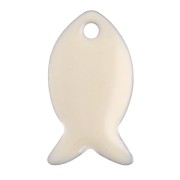 Zecchini in metallo e resina epossidica 14x8 mm - Crema x6