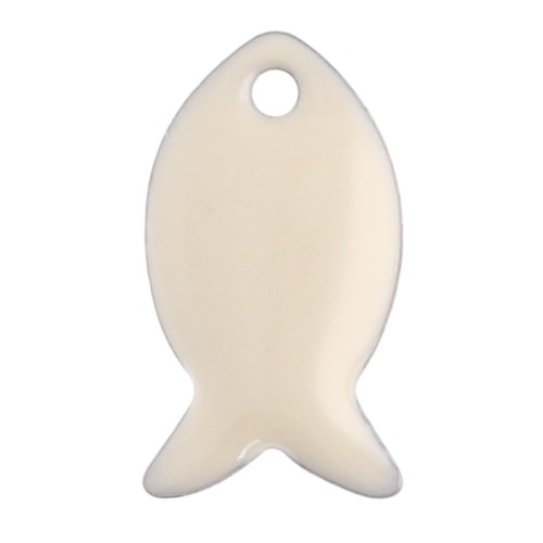 Zecchini in metallo e resina epossidica 14x8 mm - Crema x6