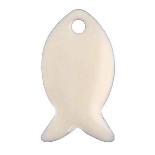 Zecchini in metallo e resina epossidica 14x8 mm - Crema x6