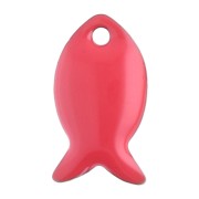 Zecchini in metallo e resina epossidica 14x8 mm - Rosso x6