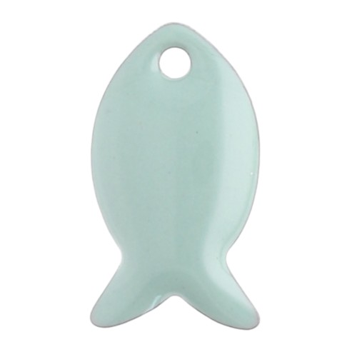 Zecchini in metallo e resina epossidica 14x8 mm - Sage x6