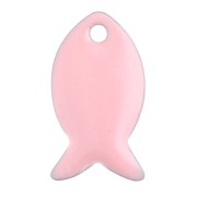 Zecchini in metallo e resina epossidica 14x8 mm - Rose dragée x6