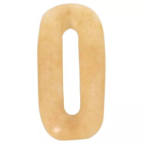 Pendente ovale in pietra semipreziosa 30x15 mm - Giada colorata - Giallo x1