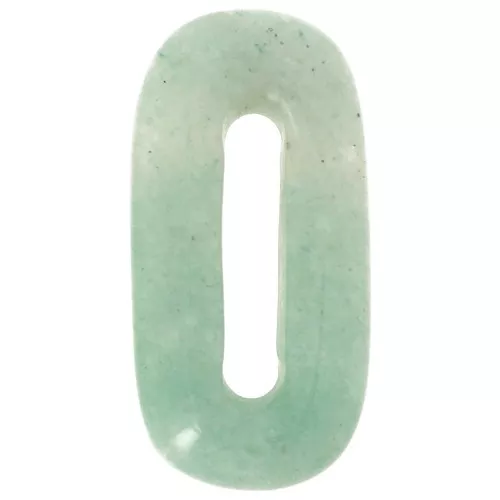 Pendente in pietra semipreziosa ovale 30x15 mm - Avventurina x1
