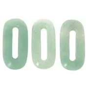 Pendente in pietra semipreziosa ovale 30x15 mm - Avventurina x1