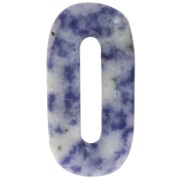 Pendente in pietra semipreziosa ovale 30x15 mm - Sodalite x1|raw }}