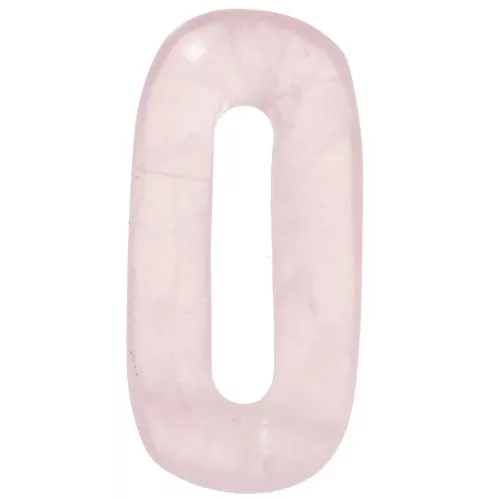 Pendente in pietra semipreziosa ovale 30x15 mm - Quarzo rosa x1