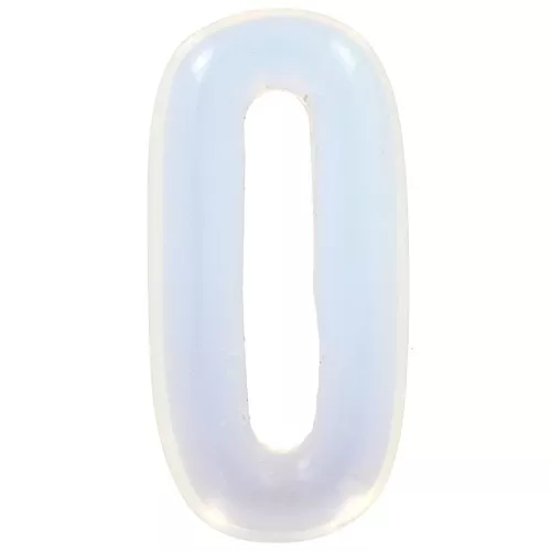 Pendente ovale di pietra semipreziosa 30x15 mm - Opalite x1