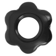 Pendente a forma di fiore in pietra semipreziosa da 20 mm - Agata nera x1|raw }}