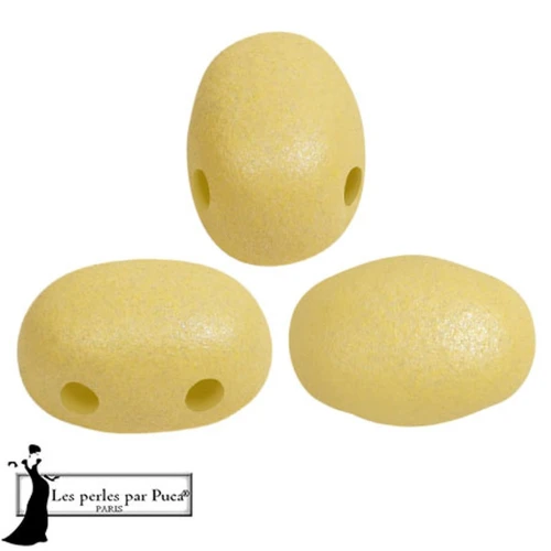 Perle di vetro Samos® by Puca® 5x7 mm - Vogue Canary Yellow Mat x10g