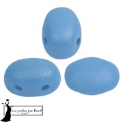 Perle di vetro Samos® by Puca® 5x7 mm - Vogue Celestial Blue Mat x10g