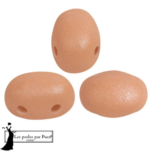 Perle di vetro Samos® by Puca® 5x7 mm - Vogue Orange Peach Mat x10g