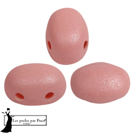 Perle di vetro Samos® by Puca® 5x7 mm - Vogue Rose Nude Mat x10g