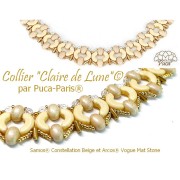 Perle di vetro Samos® by Puca® 5x7 mm - Vogue Stone Mat x10g