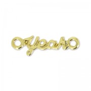 Separatore 2 anelli Made by Me Yeah 20 x 5.5 mm dorato