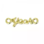 Separatore 2 anelli Made by Me Yeah 20 x 5.5 mm dorato