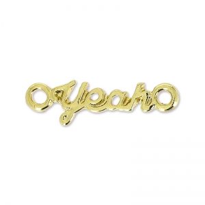 Separatore 2 anelli Made by Me Yeah 20 x 5.5 mm dorato