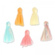 Assortiment de 5 pompons en coton Made by Me 17 mm Sorbet|raw }}