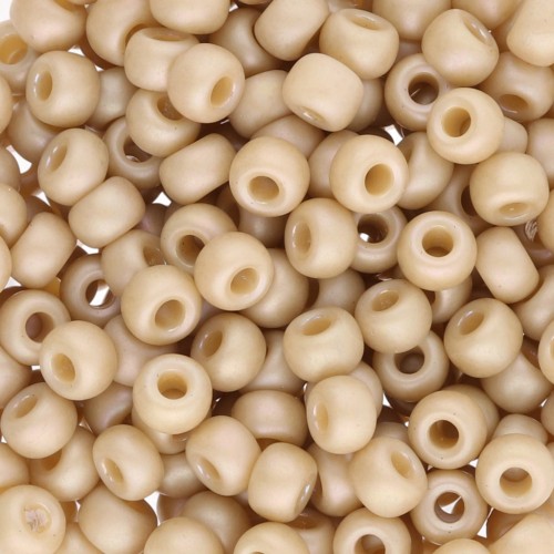 Rocaille Miyuki 6/0 4691 - Opaco smaltato ala di falena Mat AB x8g