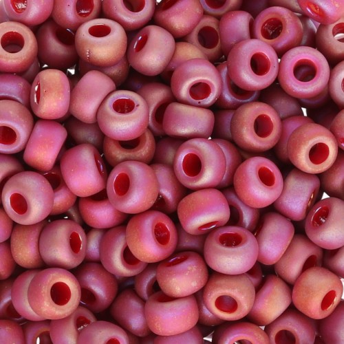 Rocaille Miyuki 6/0 4696 - Rosso scuro opaco smaltato Mat AB x8g