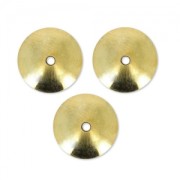 Coppette lisce mm. 8 doreato con oro fino x10