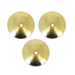 Coppette lisce mm. 8 doreato con oro fino x10