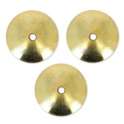 Coppette lisce mm. 10 dorato con oro fino x8|raw }}