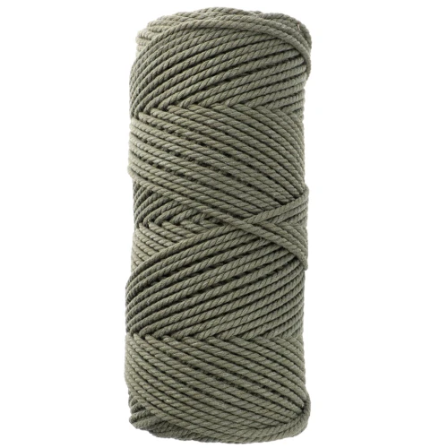 Rocchetto di cotone macramè da 2 mm - Khaki x100 m