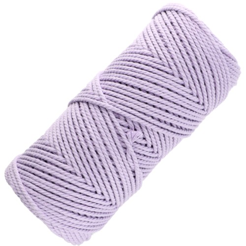 Rocchetto di cotone macramè da 2 mm - Malva x100 m