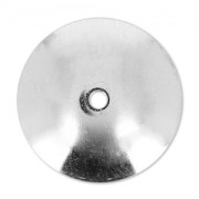 Coppette lisce mm. 15 argentato x6|raw }}