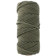 Rocchetto di corda di cotone per macramè da 3 mm - Khaki x50m
