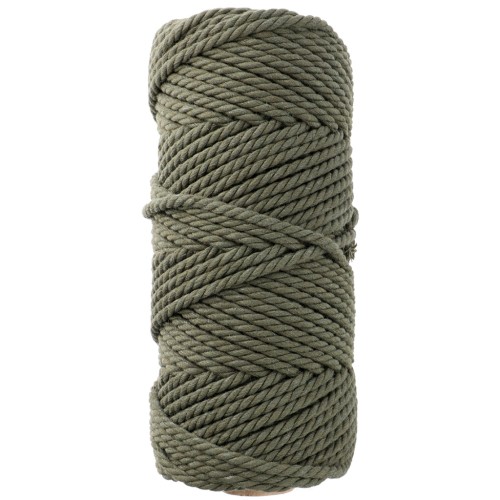 Rocchetto di corda di cotone per macramè da 3 mm - Khaki x50m