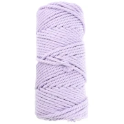 Bobine de cordon en coton pour macramé 3 mm - Mauve x50m