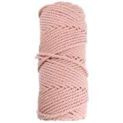 Rocchetto di cordoncino in cotone macramè 3 mm - Nude x50m