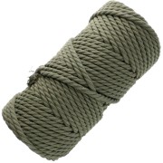 Rocchetto di corda di cotone macramè da 5 mm - Khaki x50m|raw }}