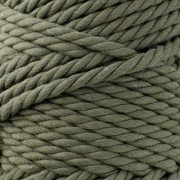 Rocchetto di corda di cotone macramè da 5 mm - Khaki x50m