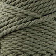 Rocchetto di corda di cotone macramè da 5 mm - Khaki x50m